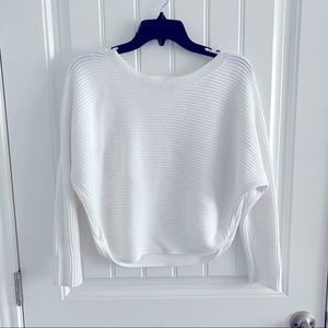 🌟Vince women’s white ribbed sweater size S🌟